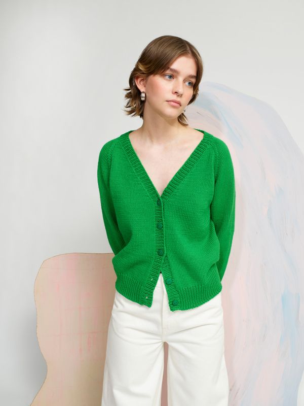 414-5 Kløver cardigan garnpakke