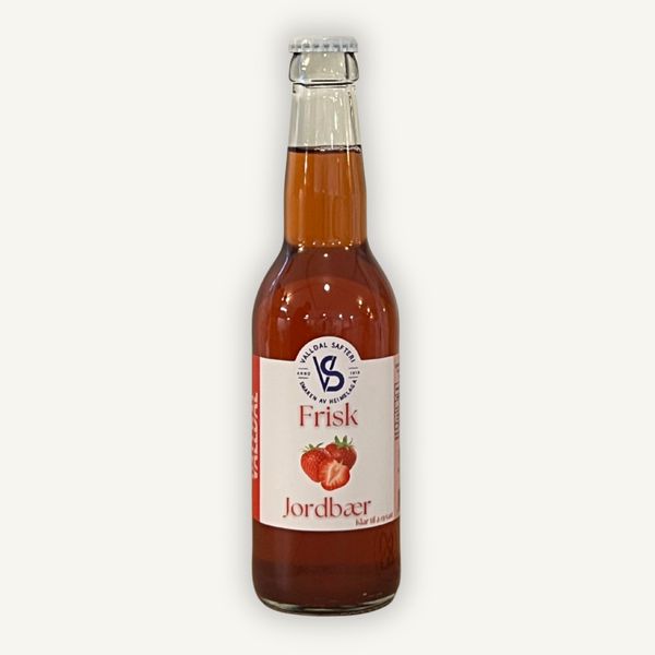 Valldal Safteri Frisk jordbærsaft drikkeklar 0,33ml