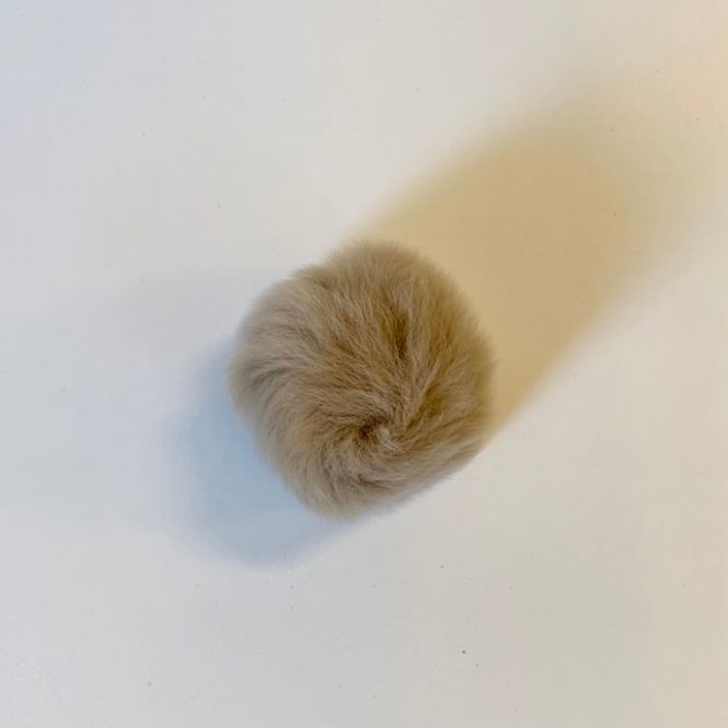 Hovedbilde Pom Pom kaninpels 60mm natur