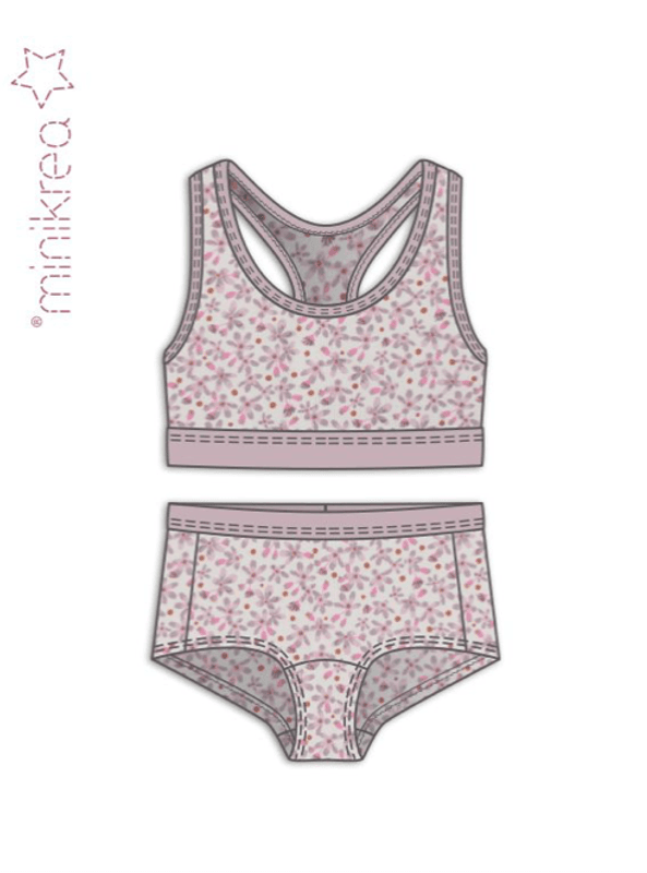 Minikrea BH top og hipster 3-14 år (33406)