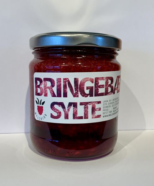 Melchiorgarden bringebærsyltetøy