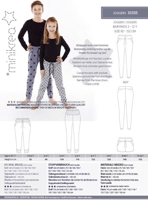 Minikrea joggers 2-12 år 33335