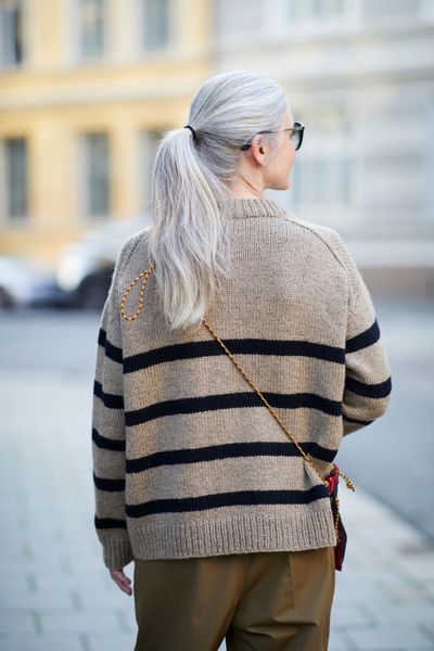 452 Uni stripegenser A garnpakke