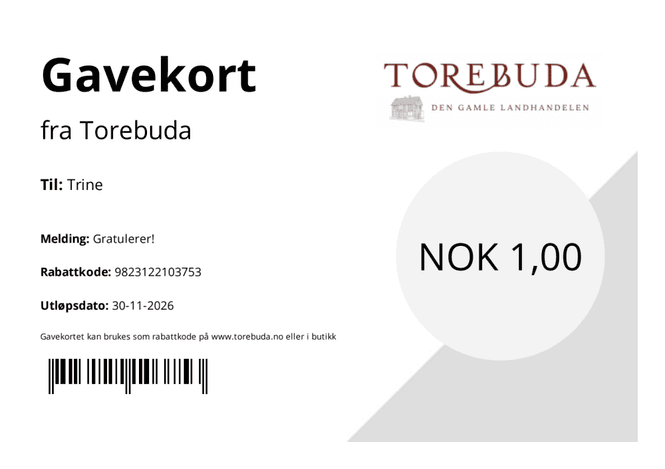 Hovedbilde Gåvekort 