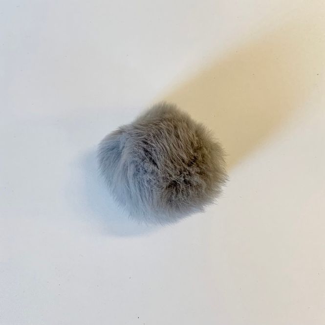 Hovedbilde Pom Pom kaninpels 60mm grå